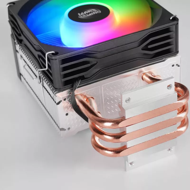 Õhkjahuti TACENS Mars Gaming MCPU-X3, 90 mm ventilaator, TDP 150 W, ühilduv LGA/AM4/AM5, must