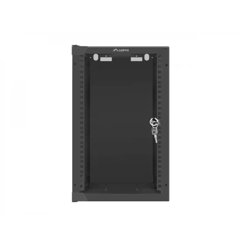 Seinale kinnitatav riiul LANBERG WF10-2309-10B 9U, 469×280×310 mm, 10-tolline sügavus, must, IP20