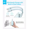 Anker Power Bank sisseehitatud USB-C ja Lightning kaabliga | A1680031 | 10000 mAh | 30 W | Sinine