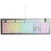 Mehaaniline klaviatuur GLORIOUS GMMK 3 Pro 100% eelpaigaldatud ANSI US paigutusega, Fox lülitid, hõbedane