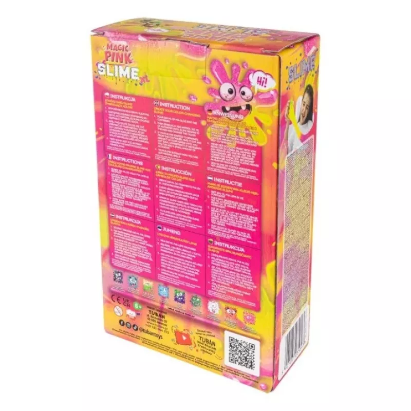 Slime DIY komplekt TUBAN TU3569 — Magic Pink XL, mittetoksiline, lastele ohutu