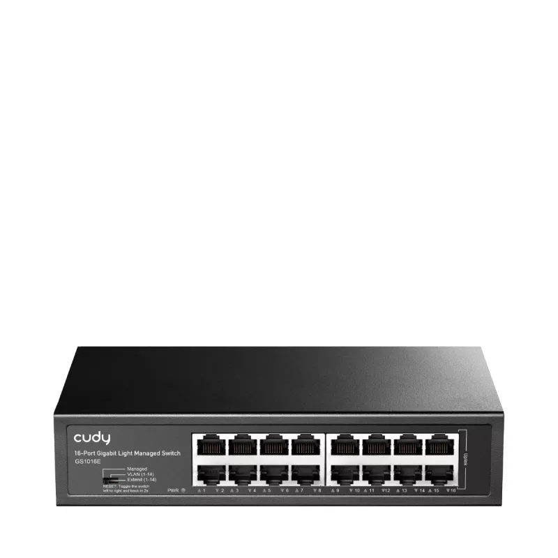 Lüliti Cudy GS1016E 16-pordine Gigabit Ethernet haldamata lüliti, 16× 10/100/1000 Mbps