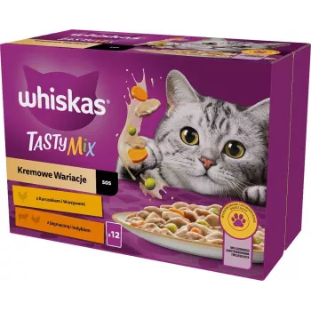 WHISKAS Tasty Mix - märg kassitoit - 12x85g