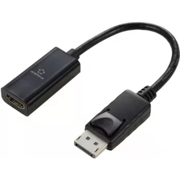 Renkforce RF-5596324 DisplayPort Converter [1x DisplayPort Plug - 1x HDMI-Socket] Must DisplayPort 1.2 23 cm (RF-5596324)