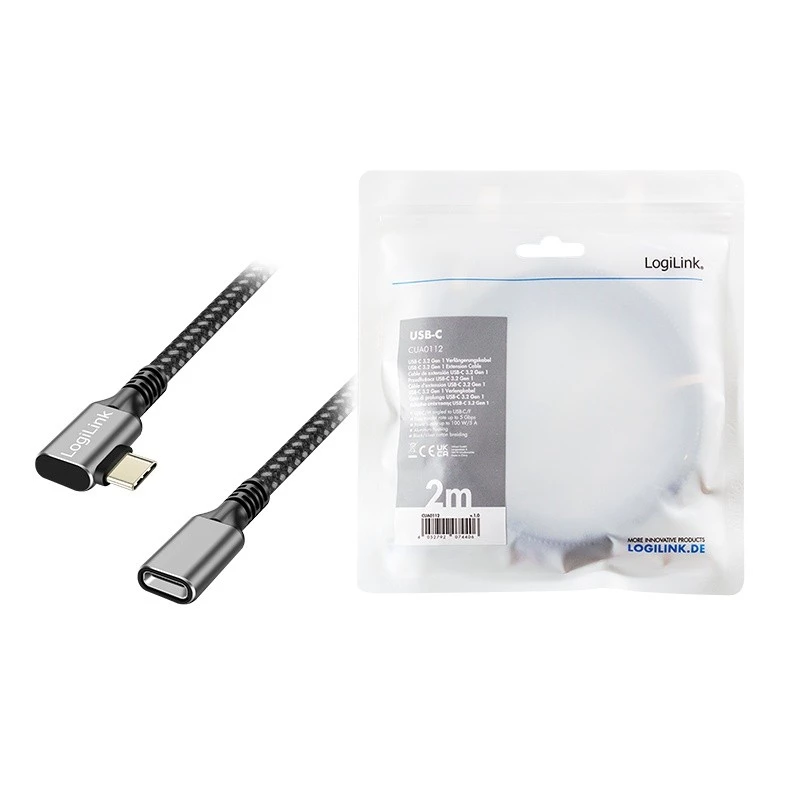 USB 3.2 Gen1 kaabel USB-C/F, PD, 2m