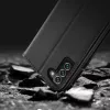 Dux Ducis Hivo klapiga nahast rahakott-tüüpi ümbris Samsung Galaxy S22+ (S22 Plus) jaoks, must