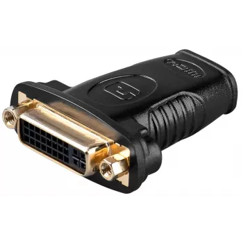 Wentronic Goobay HDMI™ / DVI-I adapter, HDMI standard-pistikupesa (tüüp A), must - 19-pin HDMI™-pistikupesa > DVI (24+5) pistikupesa (68690)