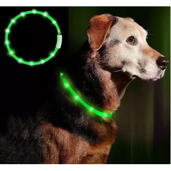 LED-krae Anicoll roheline koertele ja kassidele mudel laetav valgustus