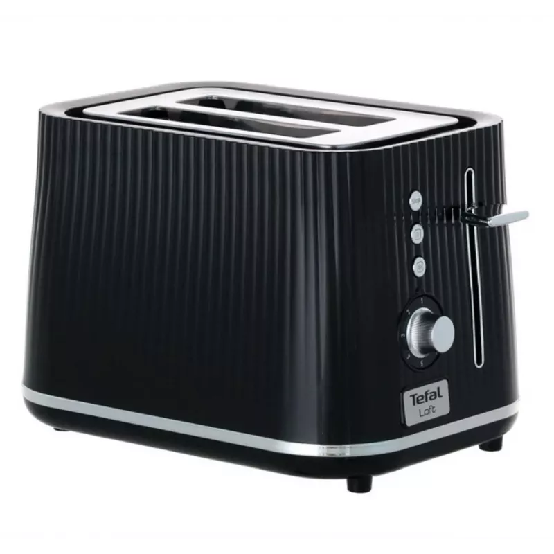 Röster Tefal Loft 2S TT761838 — 2-viiluline, 7 pruunistusastet, sulatus-/taassoendusfunktsioon, eemaldatav purualus, must