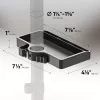 Riiul ONKRON A35, must ABS-plast, 190×105 mm, 160 g