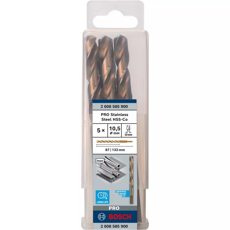 Keerdtrellikomplekt Bosch HSS Cobalt 2608585900 5-osaline