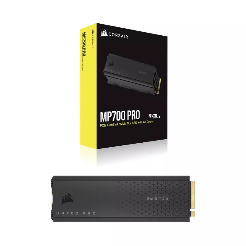 CORSAIR MP700 PRO - SSD - 1TB - sisemine - M.2 2280 - PCI Express 5,0 x4 (NVMe) - 256-bitine AES (CSSD-F1000GBMP700PRO)