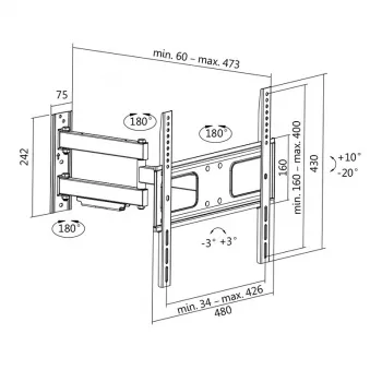 TV-kinnitus LogiLink BP0014