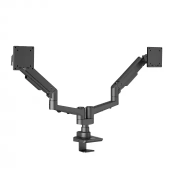 Monitor desk mount EDBAK DMV02 dual swing arm with height adjustment and tilt