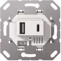 Gira USB-toiteplokk 2f TypA/C sisutükk valge 234900 (234900)