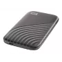 Väline SSD | WESTERN DIGITAL | My Passport | 1TB | USB-C | Kirjutamiskiirus 1000 MB/s | Lugemiskiirus 1050 MB/s | WDBAGF0010BGY-WESN