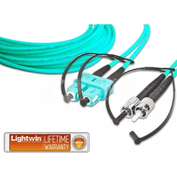 Lightwin LDP-50 SC-ST 3.0 OM3 fiiberoptiline kaabel 3 m akvamariinsinine (LDP-50 SC-ST 3.0 OM3)