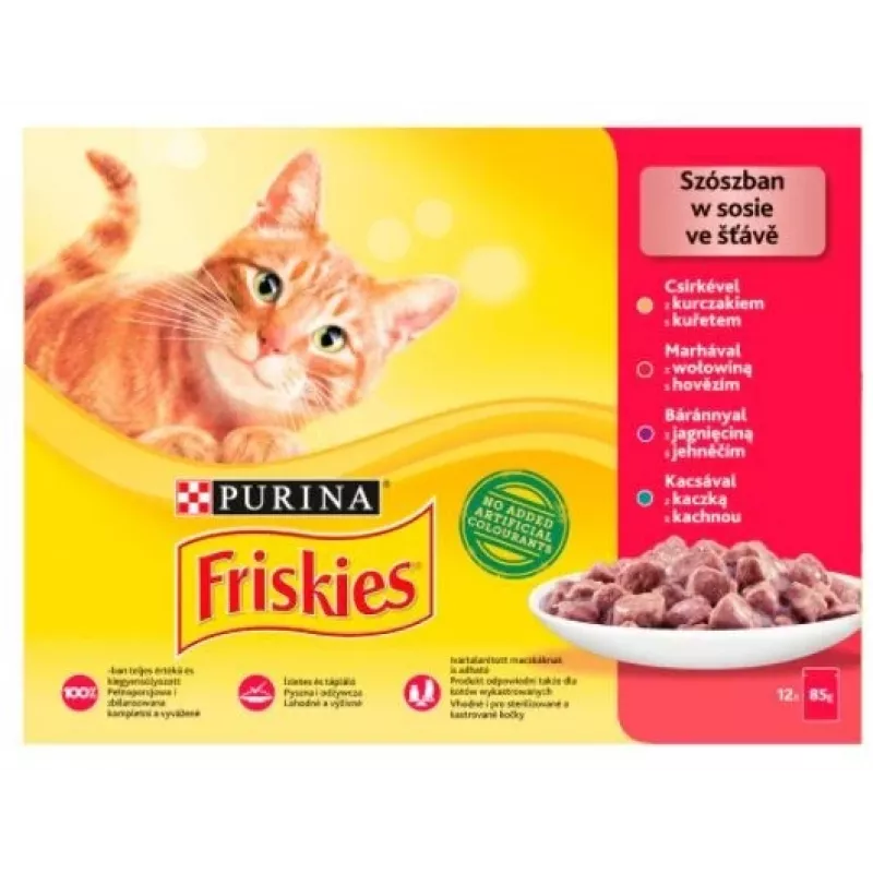 Friskies Mix meat - märg kassitoit - 12 x 85 g