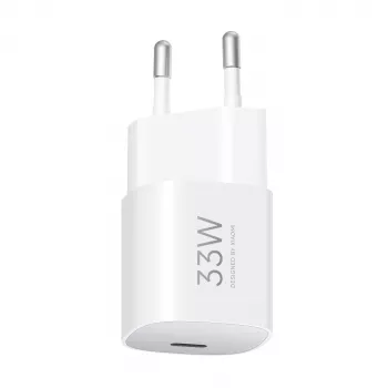 Toiteadapter Xiaomi 33W Nano USB-C ELi seinakruvi — 33W USB-C väljund telefonidele ja tahvelarvutitele