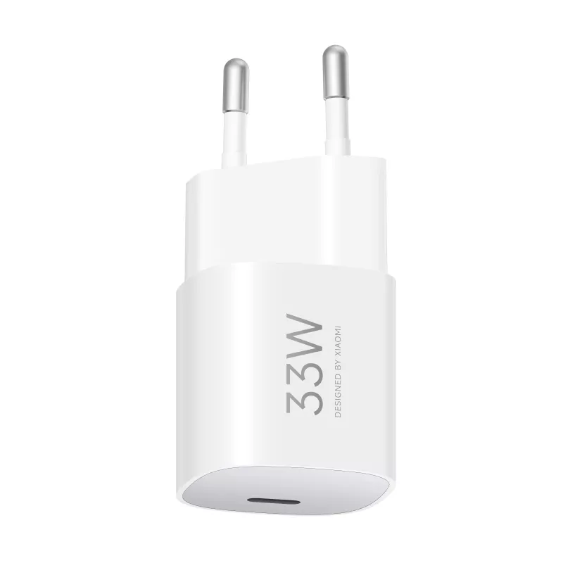 Toiteadapter Xiaomi 33W Nano USB-C ELi seinakruvi — 33W USB-C väljund telefonidele ja tahvelarvutitele