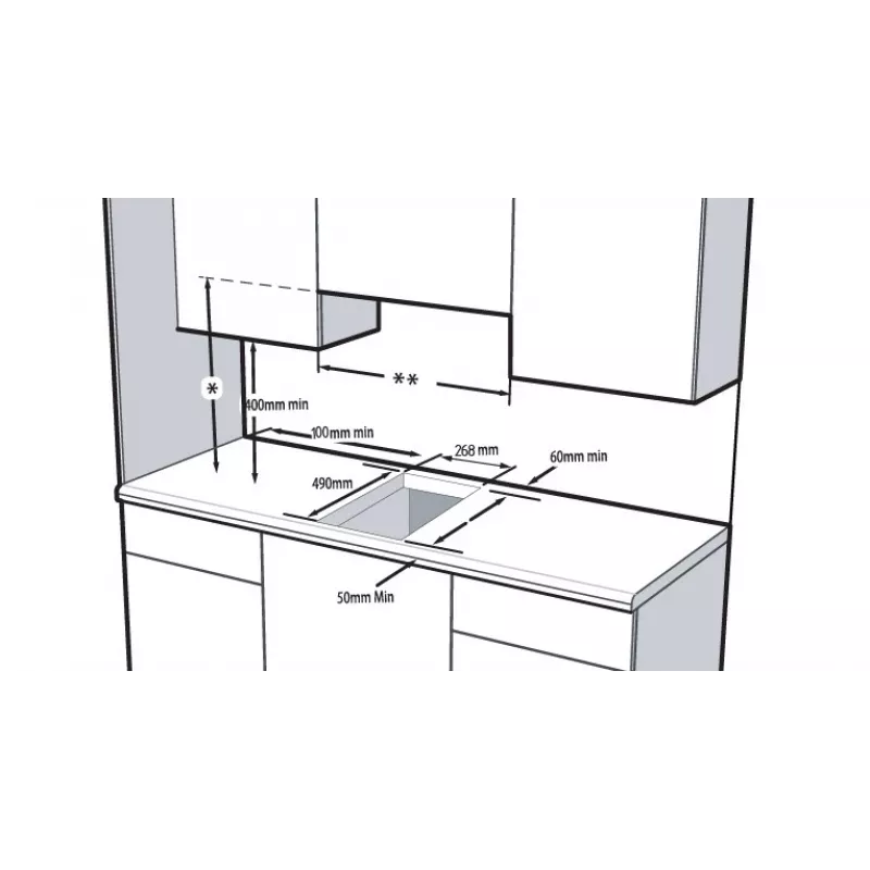 Beko HDCC32200X pliit Sisseehitatav Tsoon-induktsioonpliit 2 tsooni