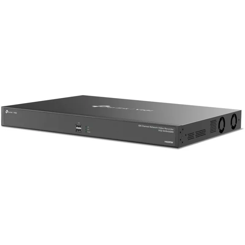 Võrgusalvesti TP-Link VIGI 64 kanaliga NVR, 64 kanaliga sisend, 4K 3840×2160, 16 kanaliga taasesitus, SATA HDD, 64 TB max, 2×LAN, USB-A