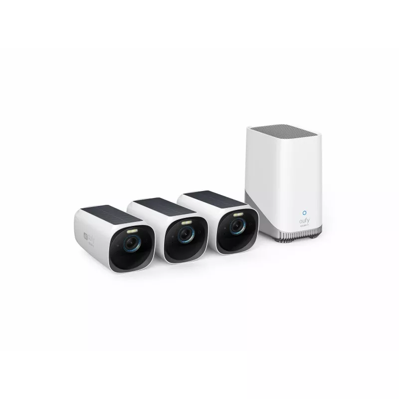 IP turvakaamera Eufy eufyCam S330 (eufyCam 3) 3840×2160, välistingimustesse, juhtmevaba, seinale paigaldatav, 135° vaateväli, kahesuunaline heli