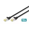 Võrgukaabel Digitus CAT 6A S/FTP RJ-45 2m must