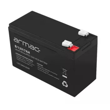 UPS-aku ARMAC B/12V/7AH — suletud pliiaku 12V 7Ah, 110A max tühjendus, ABS korpus