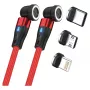 USB-kaabel RealPower MagneticCharge2 1m Punane Kiirlaadimine Andmeedastus