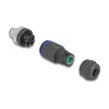 DeLOCK M12 pistik A-kodeeringuga 4 pin isane kruviühendus 60533