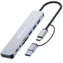 QOLTEC USB-C jaotur 4x USB + SD/TF kaardilugeja mudel 53794