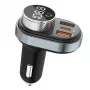 Käed-vabad komplekt Awei C-843 Bluetooth 5.0 FM-saatja, USB ja USB-C ühendustega
