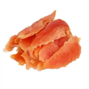 Koeramaius Hilton Soft Chicken Jerky 500 g kott — pehme kanasnäkk, 45% valku, 2,5% rasva, gluteenivaba