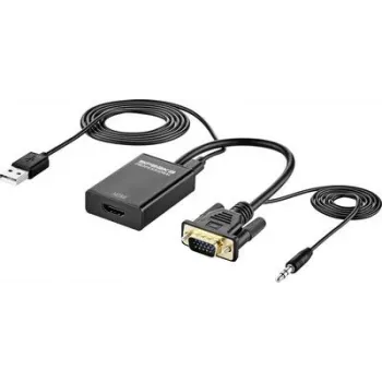SpeaKa Professional AV-muundur SP-12111624 [VGA-pistik - HDMI] 1920 x 1080 pikslit (SP-12111624)