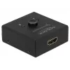 DeLock HDMI 2 - 1 kahesuunaline 4K 60 Hz kompaktne - Jaemüügikarp - Video/Heli lüliti - 2 x HDMI - Lauaarvuti (64072)