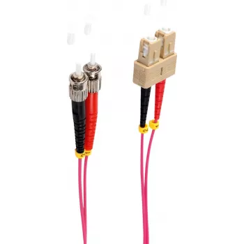 shiverpeaks BS77909/4. Kaabli pikkus: 2 m, Kiu tüüp: OM4, Pistmik 1: SC, Pistmik 2: ST, Südamiku läbimõõt: 50 µm, Täisdupleks, Kaabli värvus: Violetne (BS77909/4)
