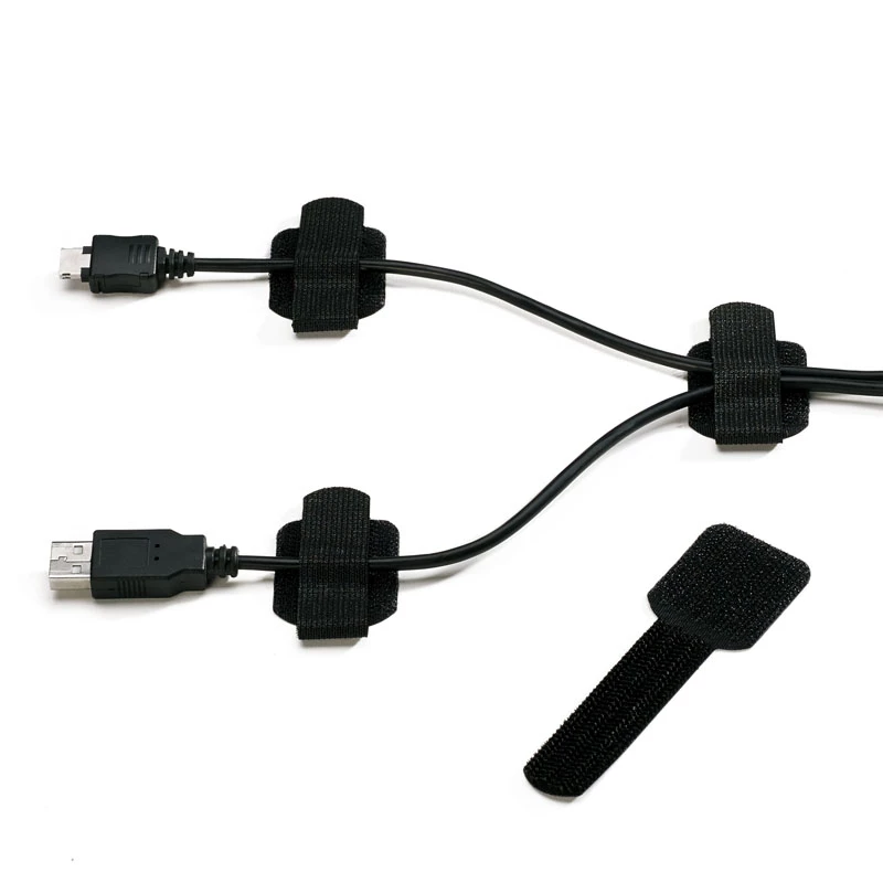 LABEL THE CABLE PRO Seinale kinnitatav takjapaelaga kaablihoidja, 50 tk - must
