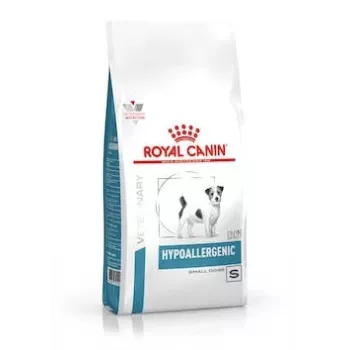 Kuiv koeratoit Royal Canin Vet Hypoallergenic Small Dog 1 kg — linnuliha, 24% valku, 16% rasva, laktoosivaba