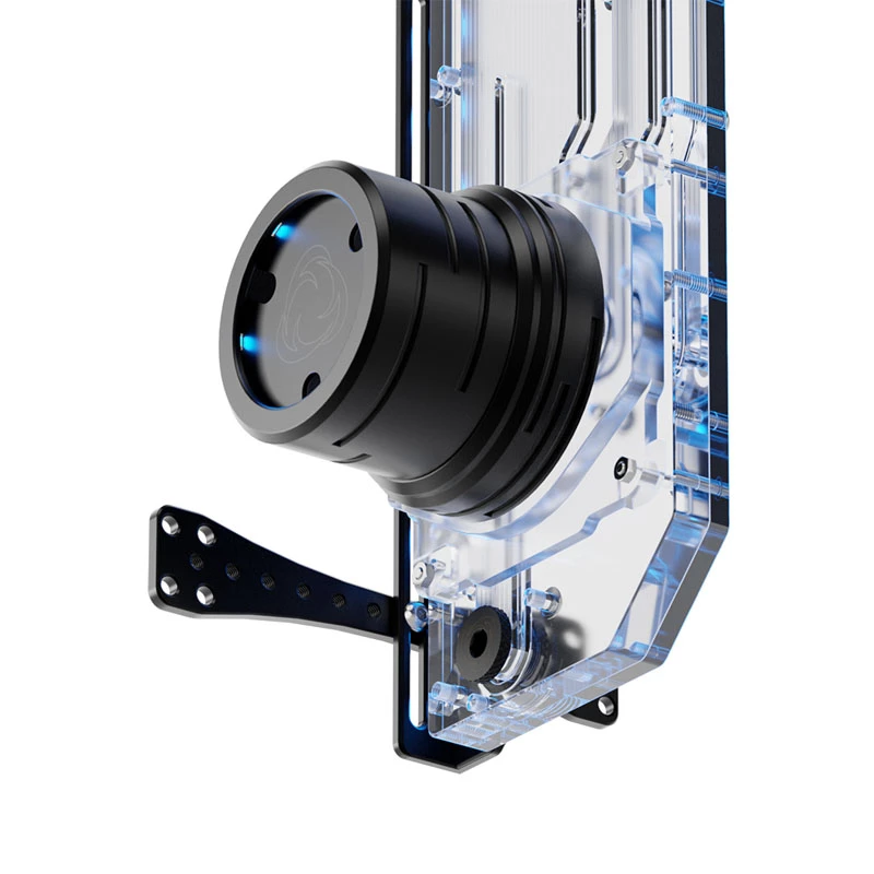 Singularity Resonance 2.0 Single D5 Distro Plate — Ühe pumba reservuaari jaotusplaat kohandatud vesijahutuse jaoks