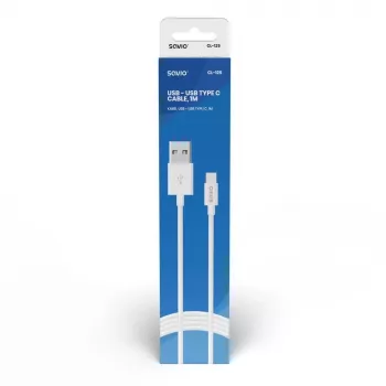 Savio CL-125 USB-kaabel USB 2.0 1 m USB A USB C Valge