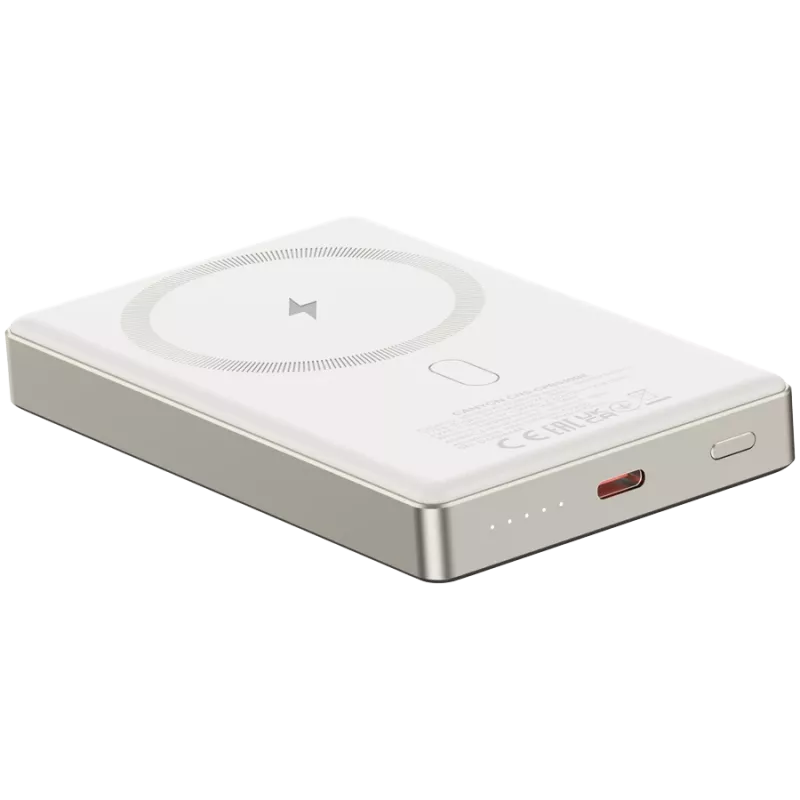Canyon OnCharge 510 - Powerbank - 10 000 mAh - USB-C sisend - USB-C PD 20W väljund + juhtmeta magnet