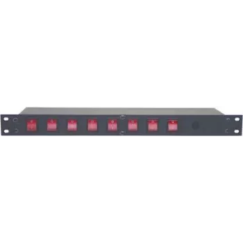 Toitejaotusplaat EUROLITE 19-tolline 8× IEC C13 pistikupesa mudel 70008277