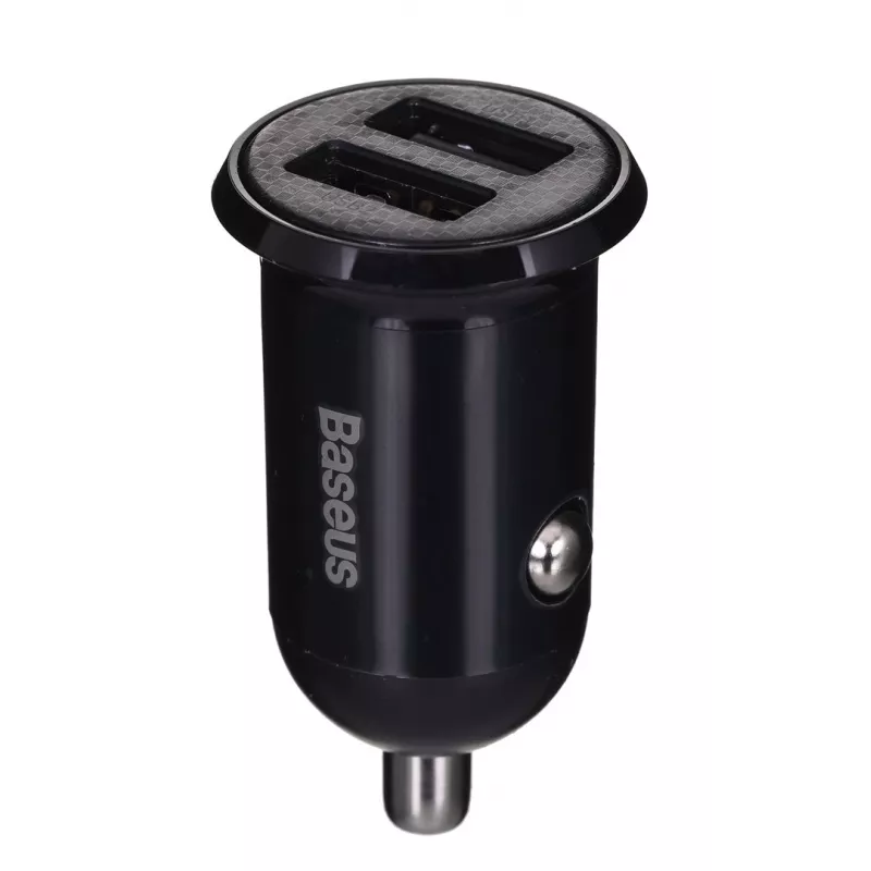 Autolaadija Baseus Gain Pro Universal Must — 2× USB 2.0, 2,4 A pordi kohta, sisend 12–24 V, väljund 5 V