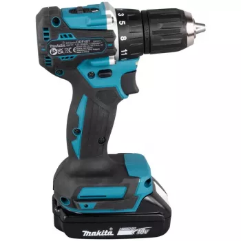 Makita DDF487RAJ akukruvikeeraja/löökkeeraja 1700 RPM must, roheline