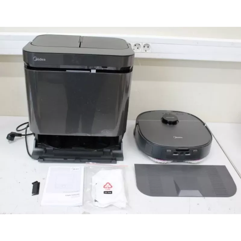 MÜÜDUD. Midea V15 Robot-tolmuimeja | MÜÜDUD. Midea Robot-tolmuimeja | V15 | Märg&Kuiv | 5200 mAh | Tolmumahutavus 3 L | 16200 Pa | Must | KASUTATUD, MÄÄRDUNUD, KRIIMUSTATUD