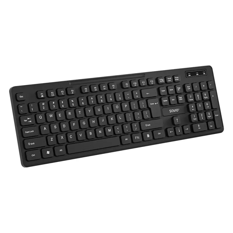 Savio KB-02 klaviatuur Kodu/Kontor USB QWERTY Must