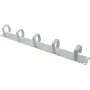 Kaablihaldusplaat helos 328643 1U kuue metallklambriga 70×40 mm helehall