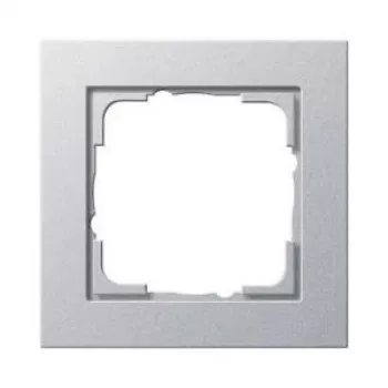 Seinaplaat GIRA E2 Alumiinium kruvivaba termoplast 80,8×80,8×9,3 mm
