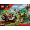 Ehituskomplekt LEGO Jurassic World 76972 Raptor Off-Road Escape, 285 tk, 2 minifiguuri, vanus 6+